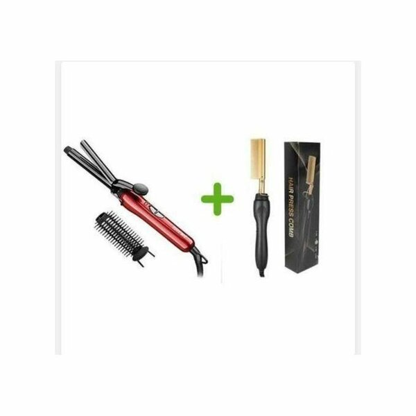 Fer à friser et brosse lissante