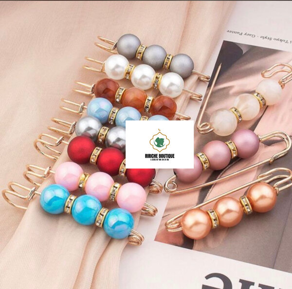 Broches épingles perles élégantes