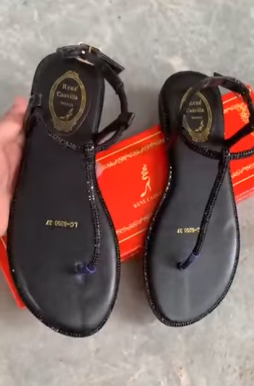 Black sandals