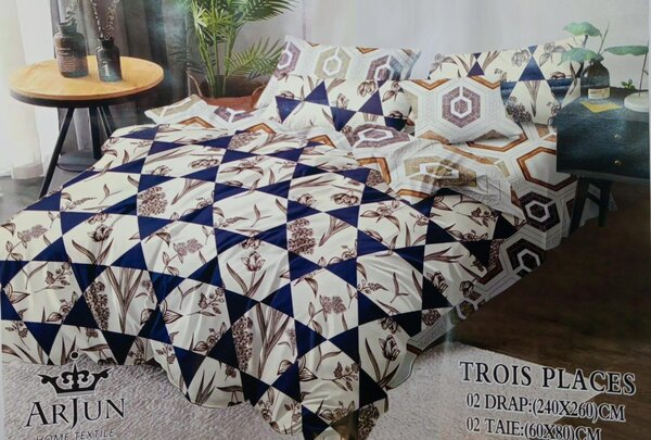 Parure de Lit Imprimée 3 Places