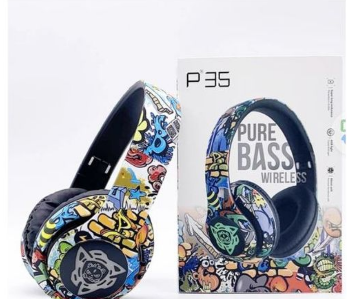 P35 - Casque Bluetooth Multicolore Audio Sans Fil Pliable - P35