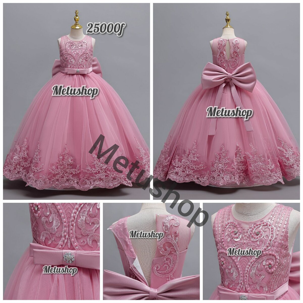 Robe princesse à nœuds