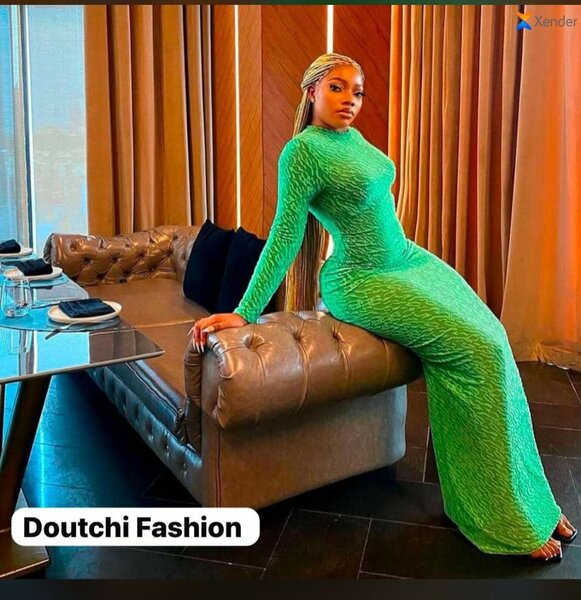 Robe Verte Élégante Femme