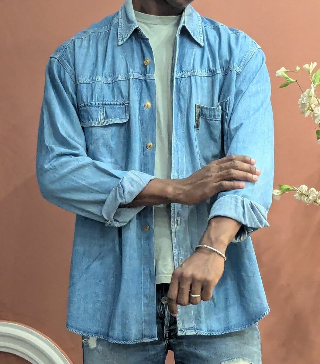 Chemise en jean décontractée