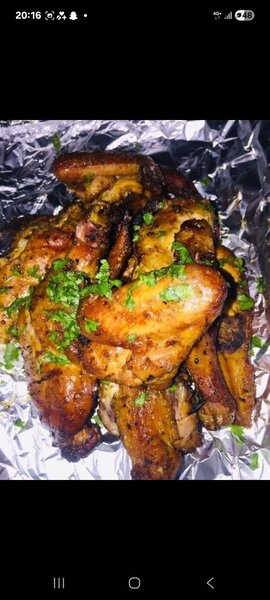 Poulet braisé  alloco / Attiek