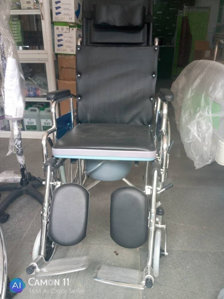 Wheelchair commode (Long back)