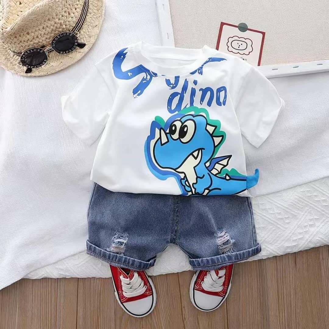 T-shirt dinosaure enfant
