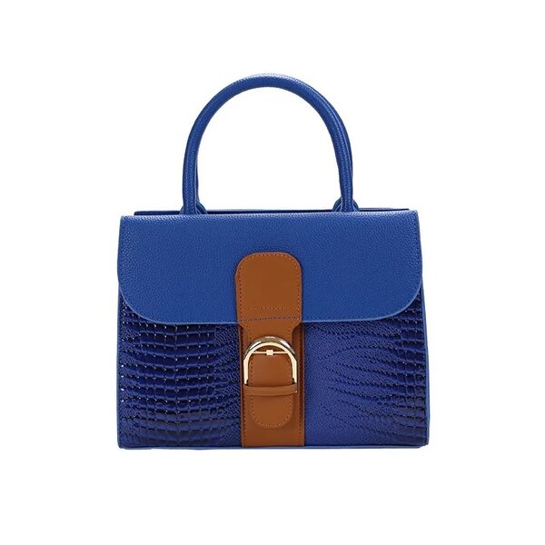Chic sac main bandoulière bleu