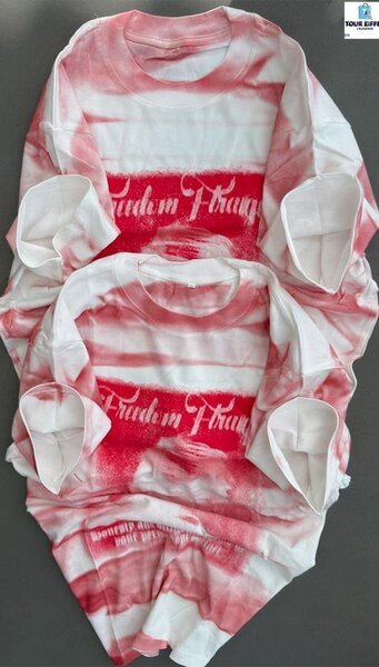 T-shirt rayé rouge et blanc