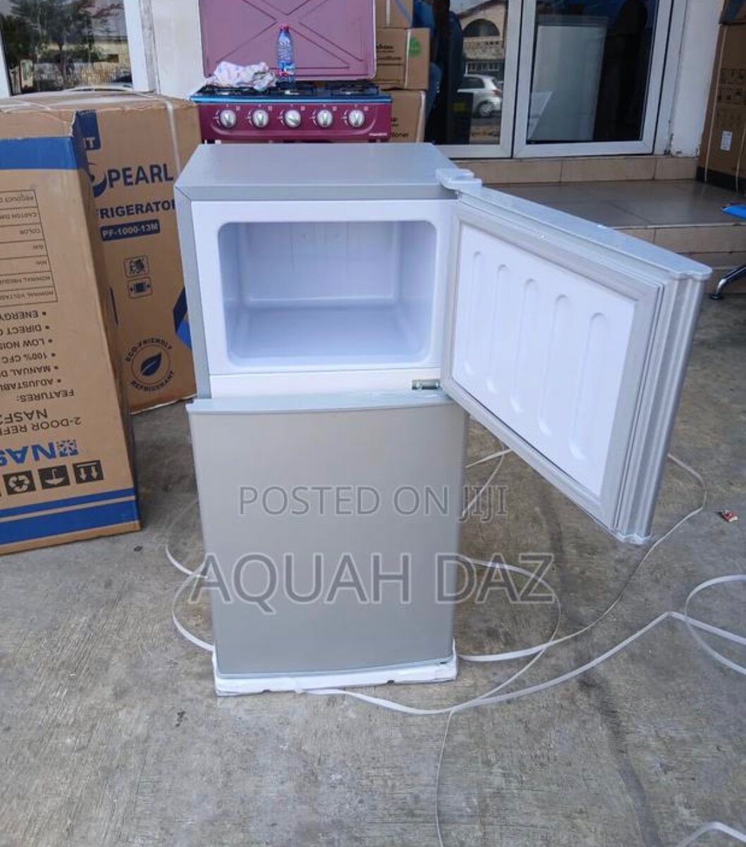 Nasco 86Litres Table Top Double Door Silver