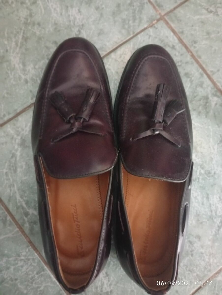 Mocassins en cuir marron