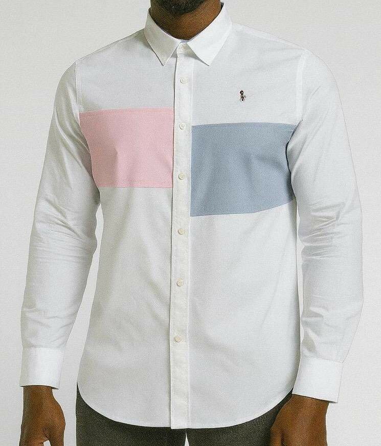 Chemise homme patchwork élégante