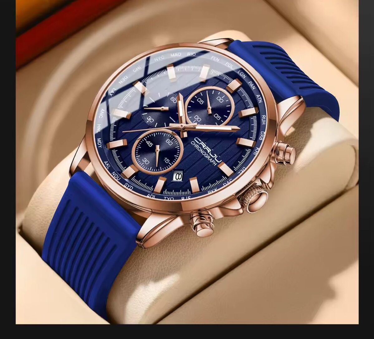 Montre CRRJU Chronographe Homme