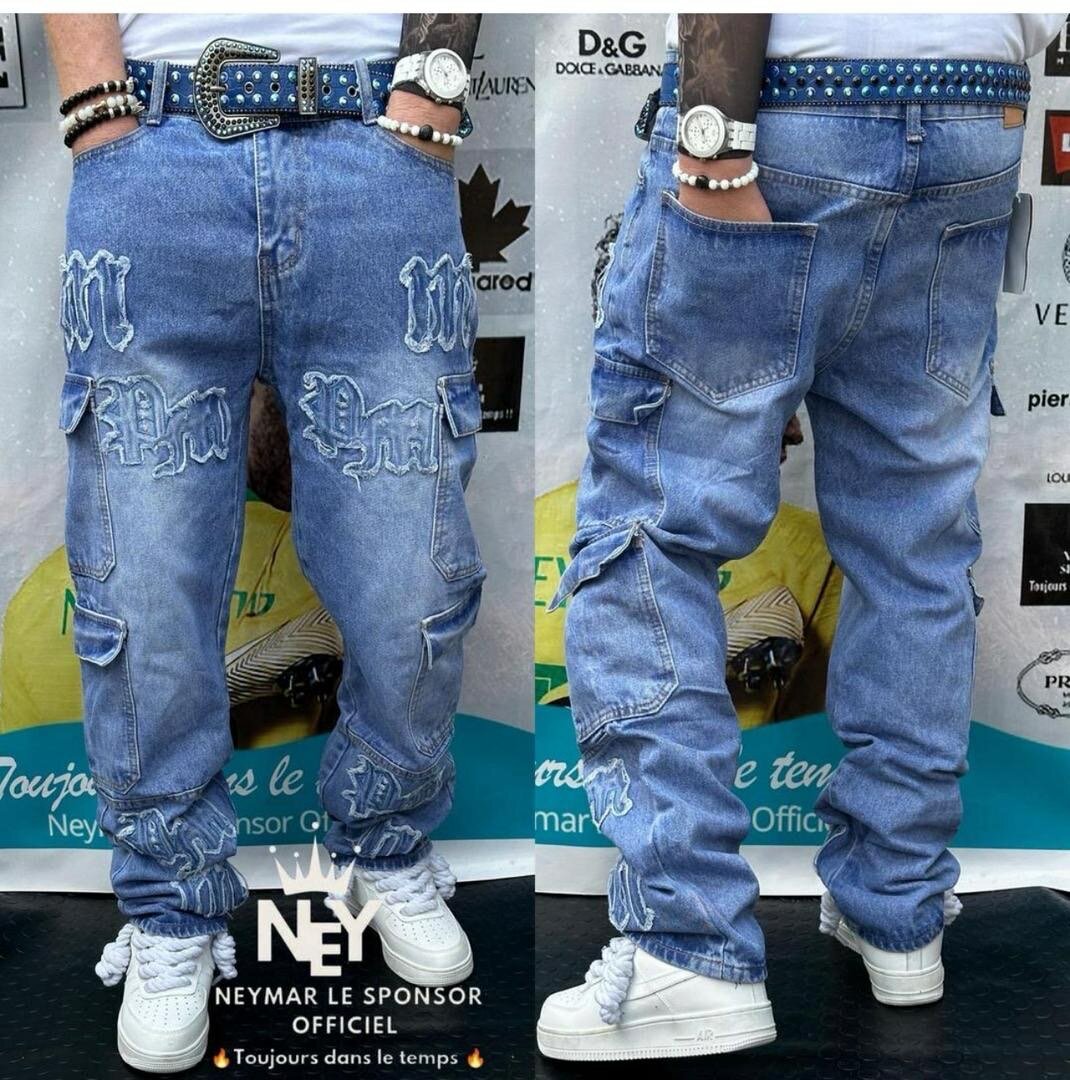 Jeans cargo décontractés hommes