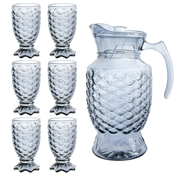 Set de Carafe et Verres en Verre