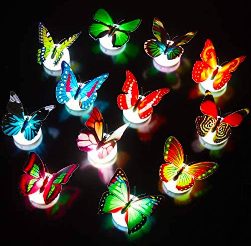 5pieces Butterfly led light stickers