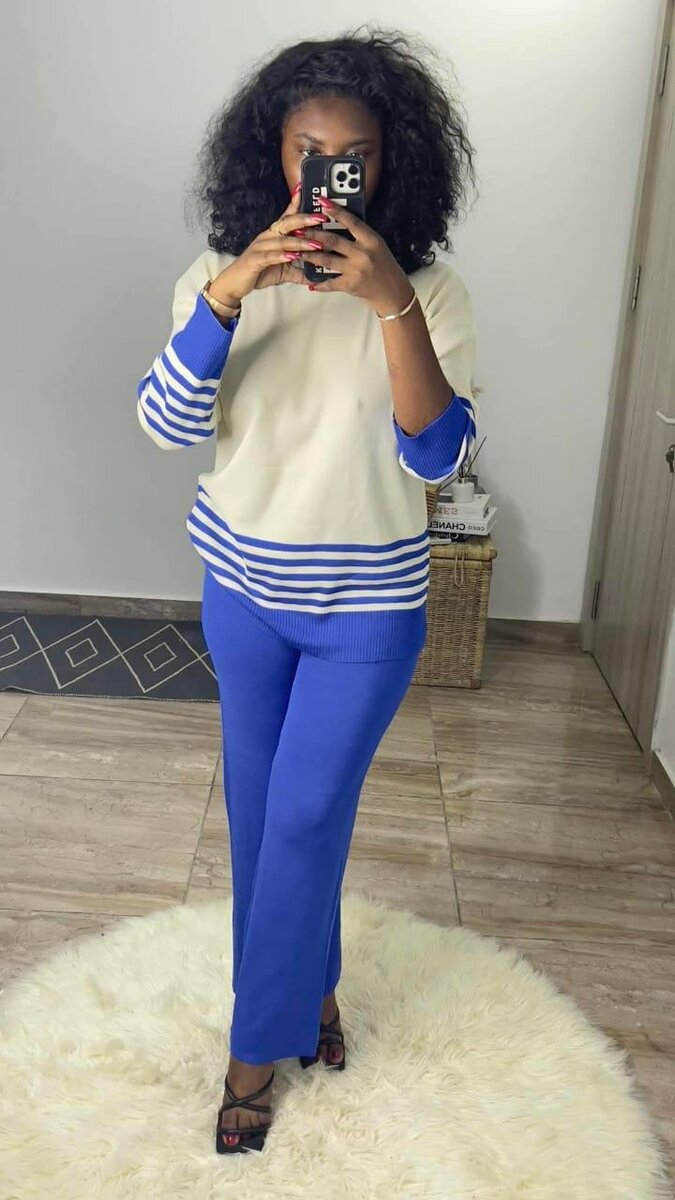 Ensemble tricoté femme élégant