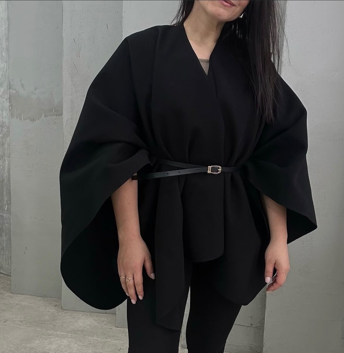 Пончо женское