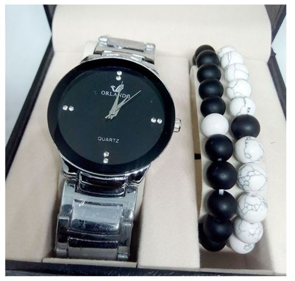 Orlando Cadeau Saint Valentin Orlando Montre Femme + Bracelet Couple OFFERT