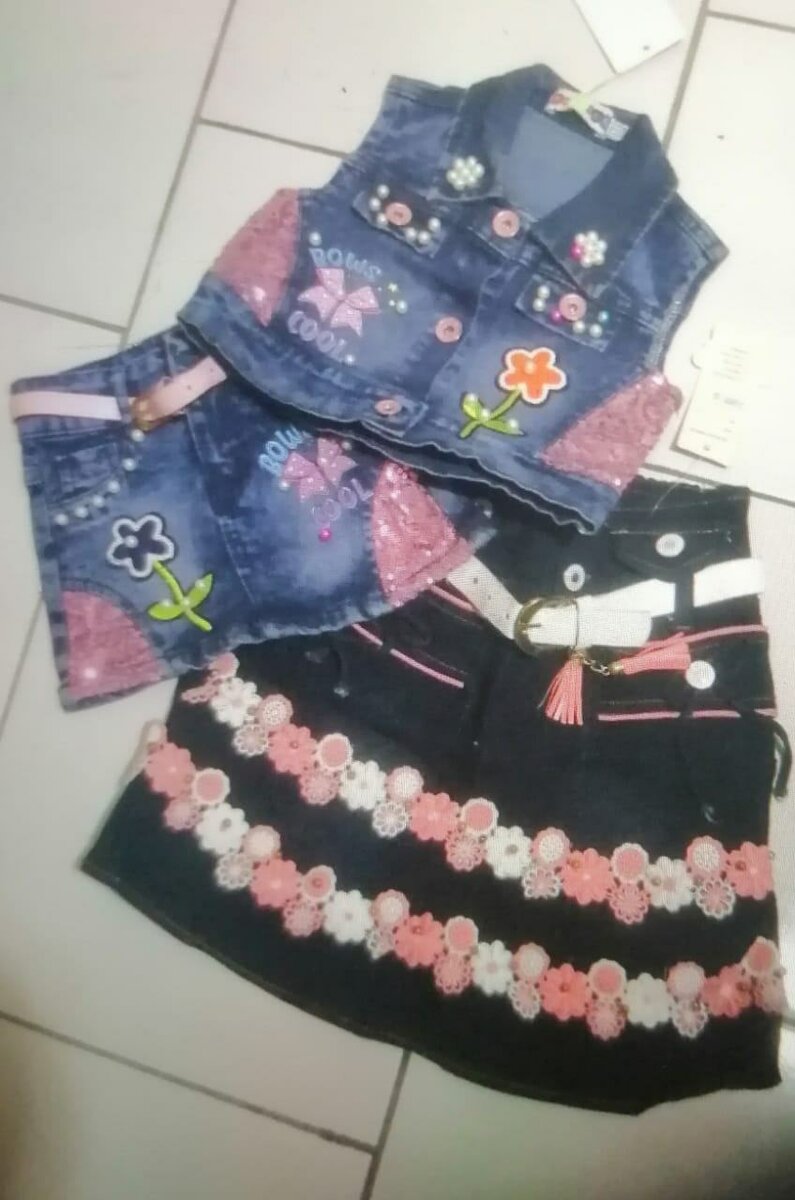 Ensemble en jean pour filles