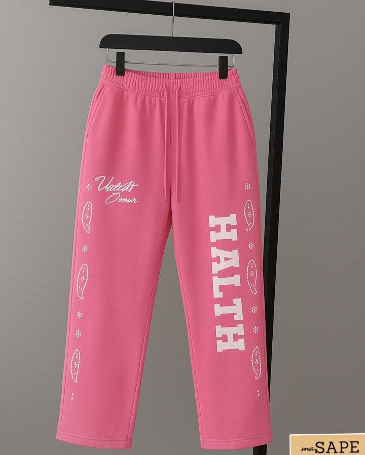 Pantalon de survêtement rose