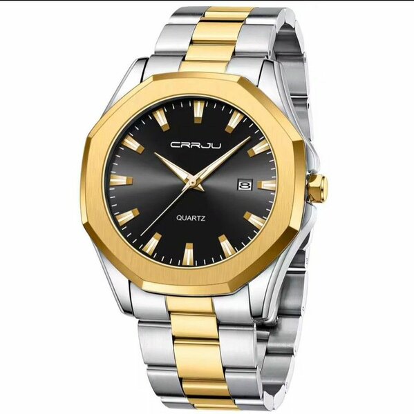 Montre homme bicolore élégante