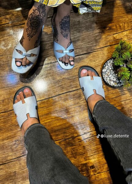 Sandales d'été élégantes pour couples