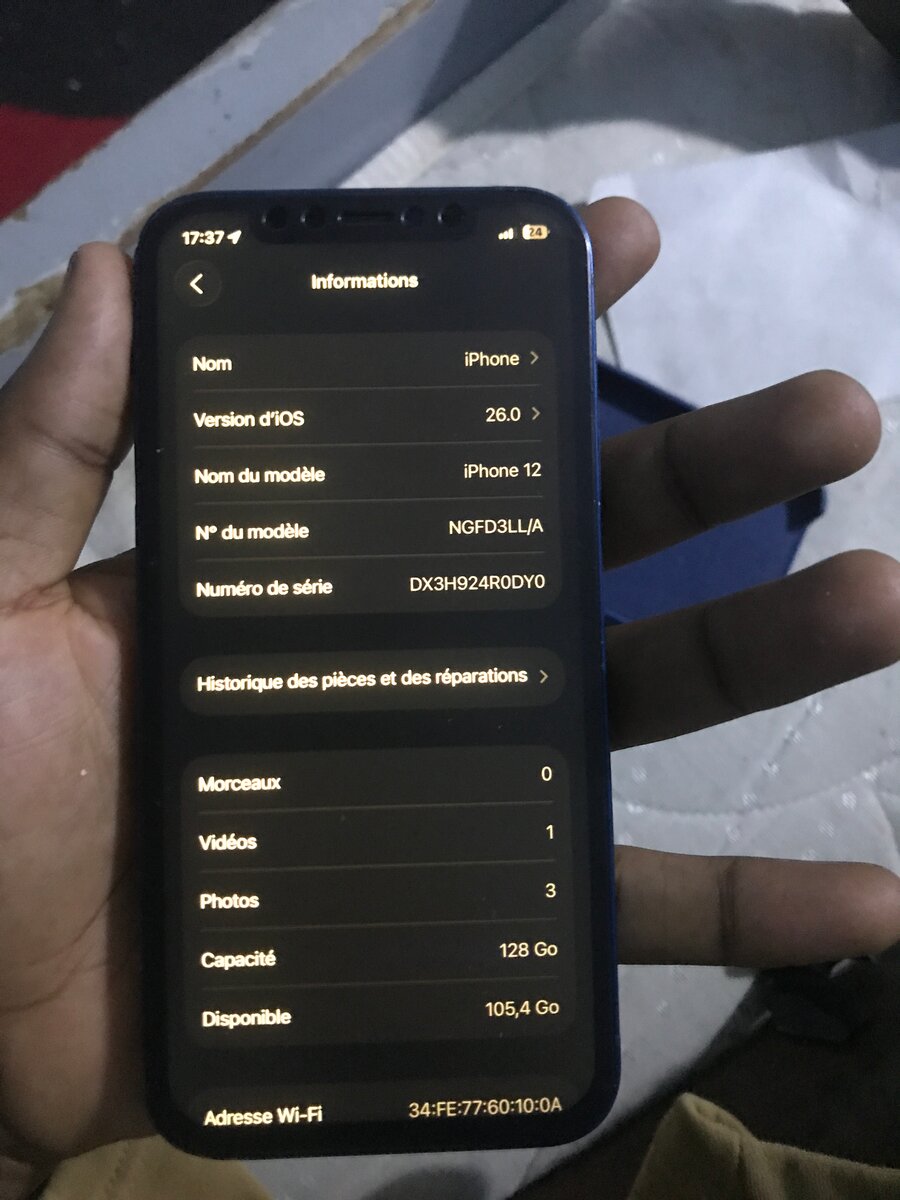 iPhone 12 128GB Noir