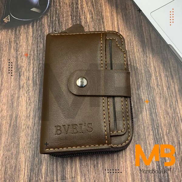 MBK Porte-carte Homme Marron