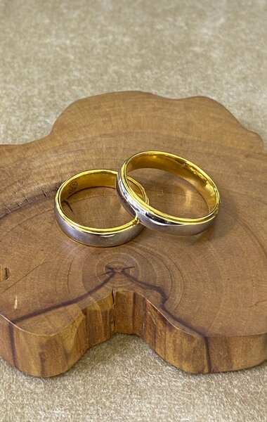 Кольцо из вольфрама Gold Classic