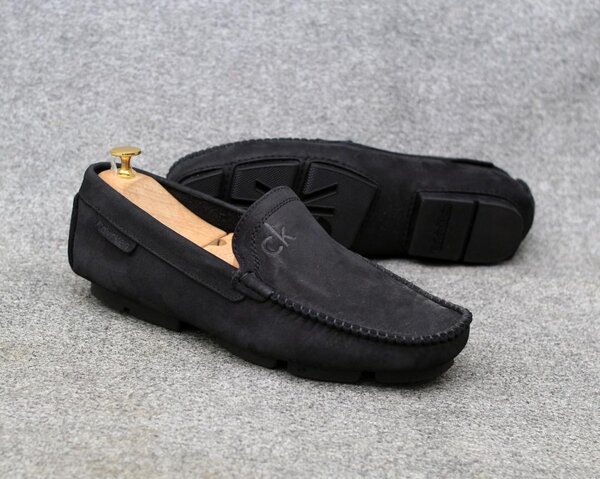 Mocassins en daim pour homme
