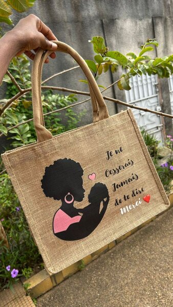 Sac cabas illustré en toile