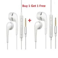 (BUY 1 GET 1 Free) Universal J5 white High Quality Super Bass Handfree / Hand free / Handsfree / Handfrees / Headsets / In-Ear Headphones for All Type of Mobiles & Laptops