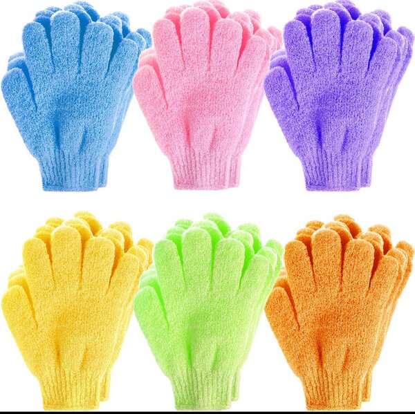 Exfoliating gloves 6pcs pack