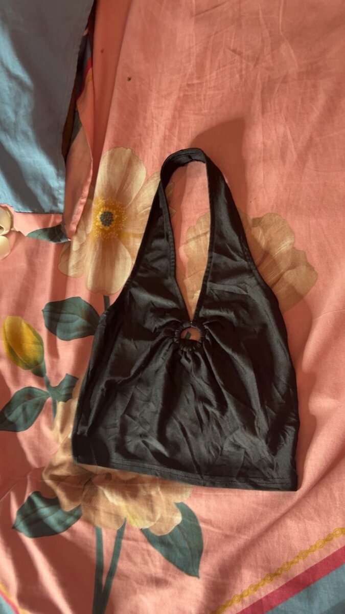 Top bustier élégant noir