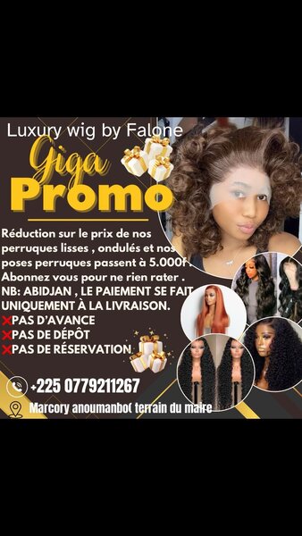 Luxury wig by falone