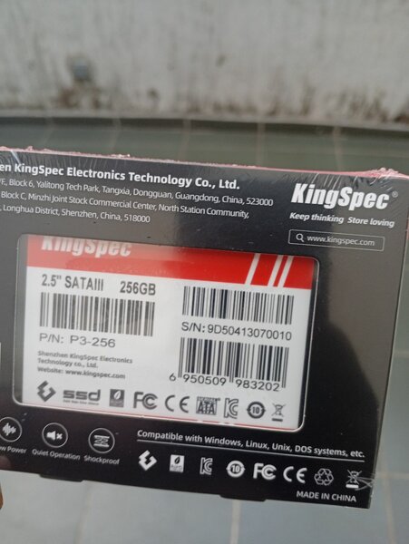 KingSpec SSD 256GB 2.5" SATAIII