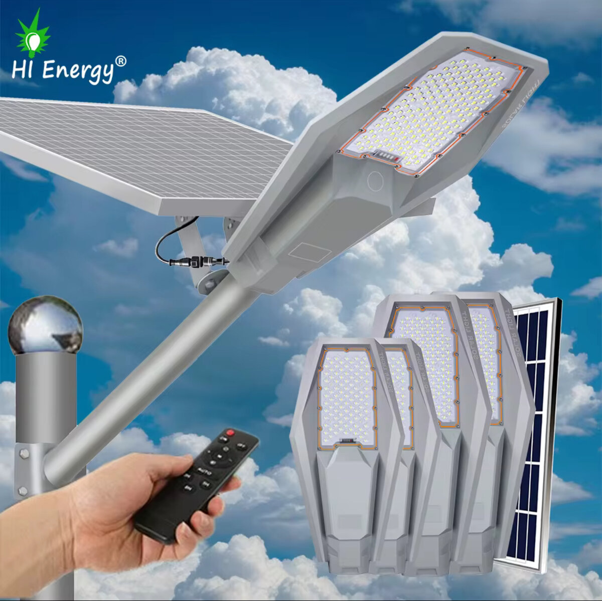 Le plus grand lampadairsolaire