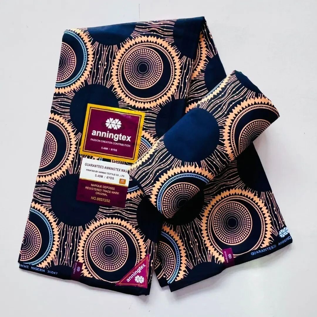 Tissu africain imprimé vibrant