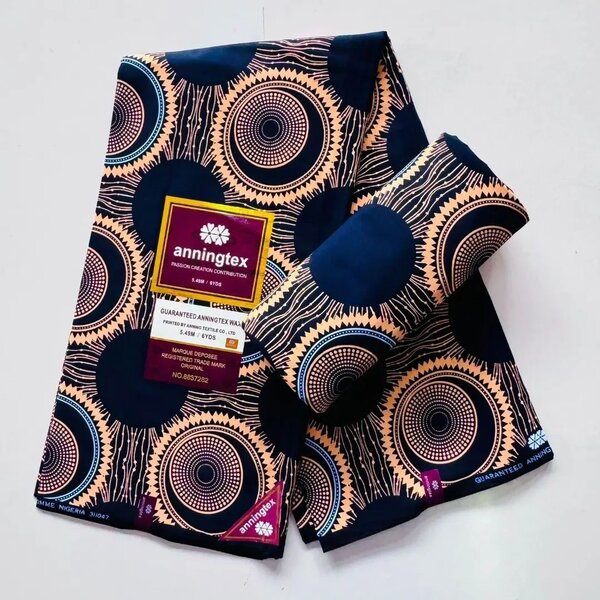 Tissu africain imprimé vibrant