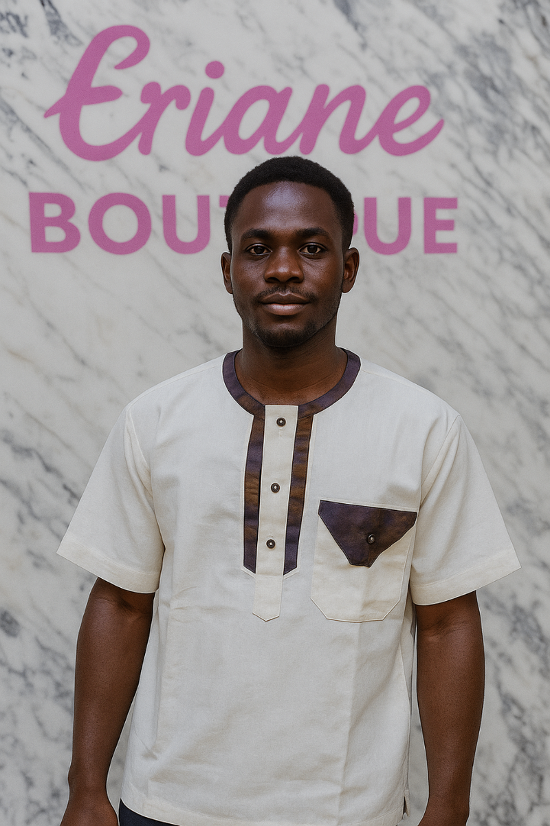 Chemise style africain homme