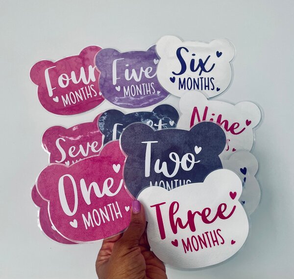 Baby milestone cards