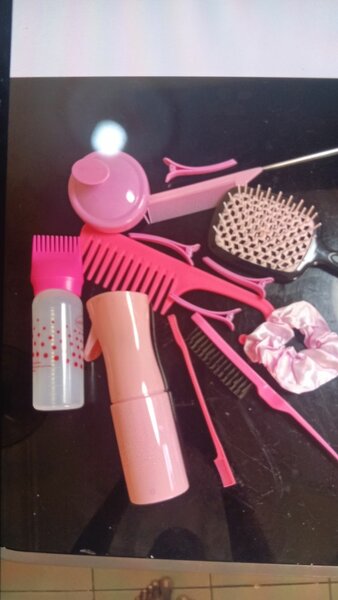 Set d'accessoires cheveux rose