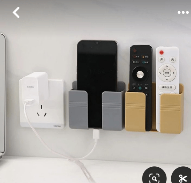 Wall mount cell phone holder