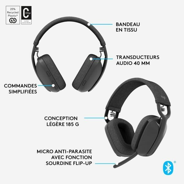 Casque logitech vibe 100
