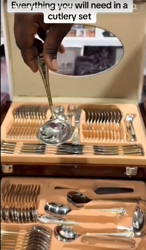 Cutlery in brief case