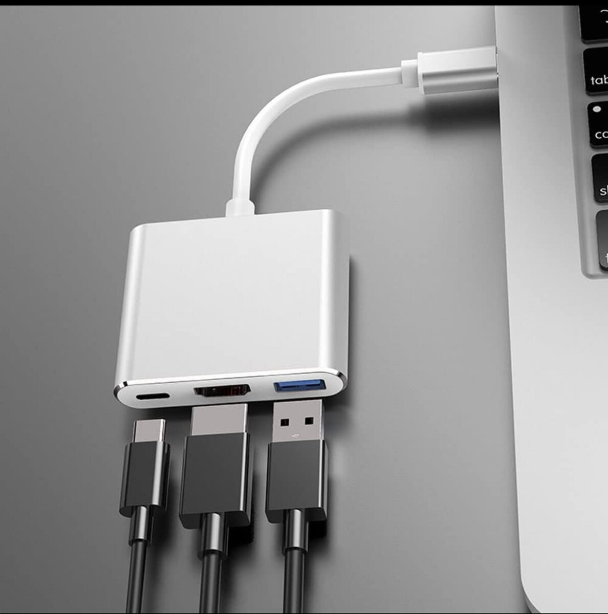 Station d'accueil USB C, Adaptateur 3 en 1 Multi-Ports de Ty