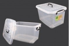 Boîte de rangement transparente
