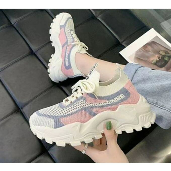 Chaussures de sport baskets pour femmes .bl0.rose khaki