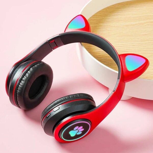 PREV  NEXT  Cute Cat Wireless Headphone RBG Cute Cat Headset
